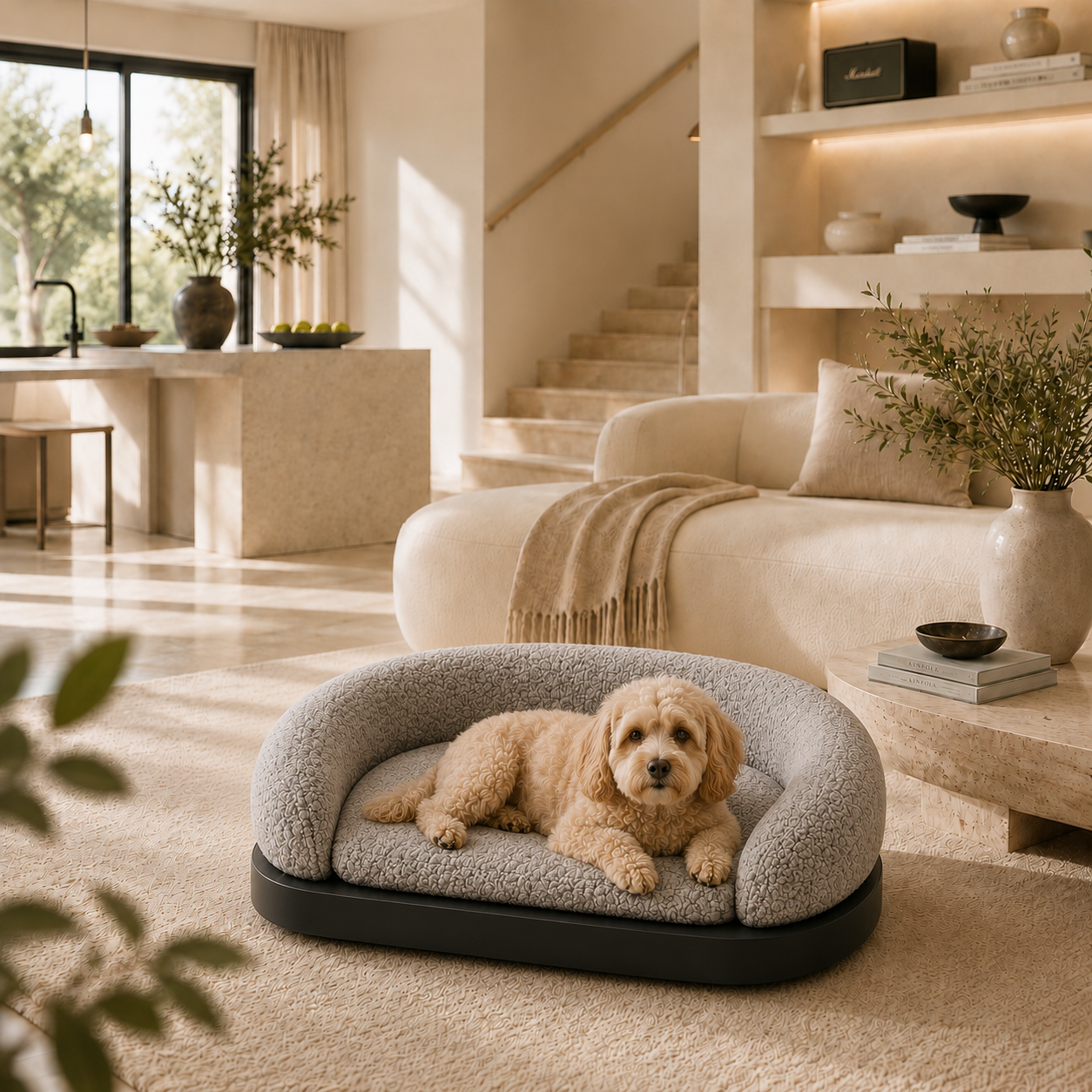CozyNest Plush Pet Sofa Bed