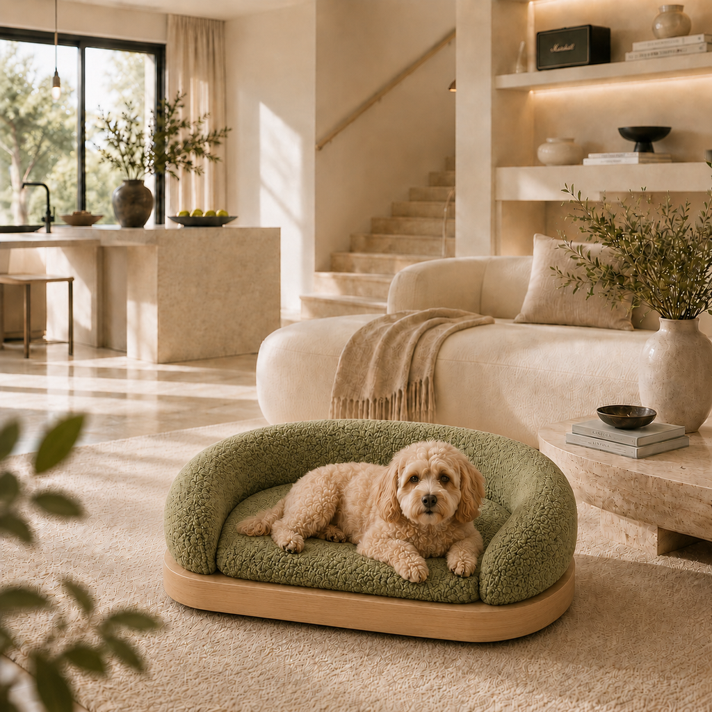 CozyNest Plush Pet Sofa Bed