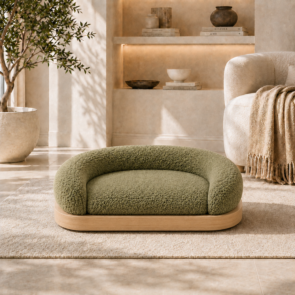 CozyNest Plush Pet Sofa Bed