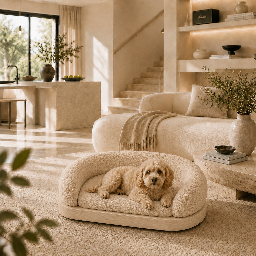 CozyNest Plush Pet Sofa Bed