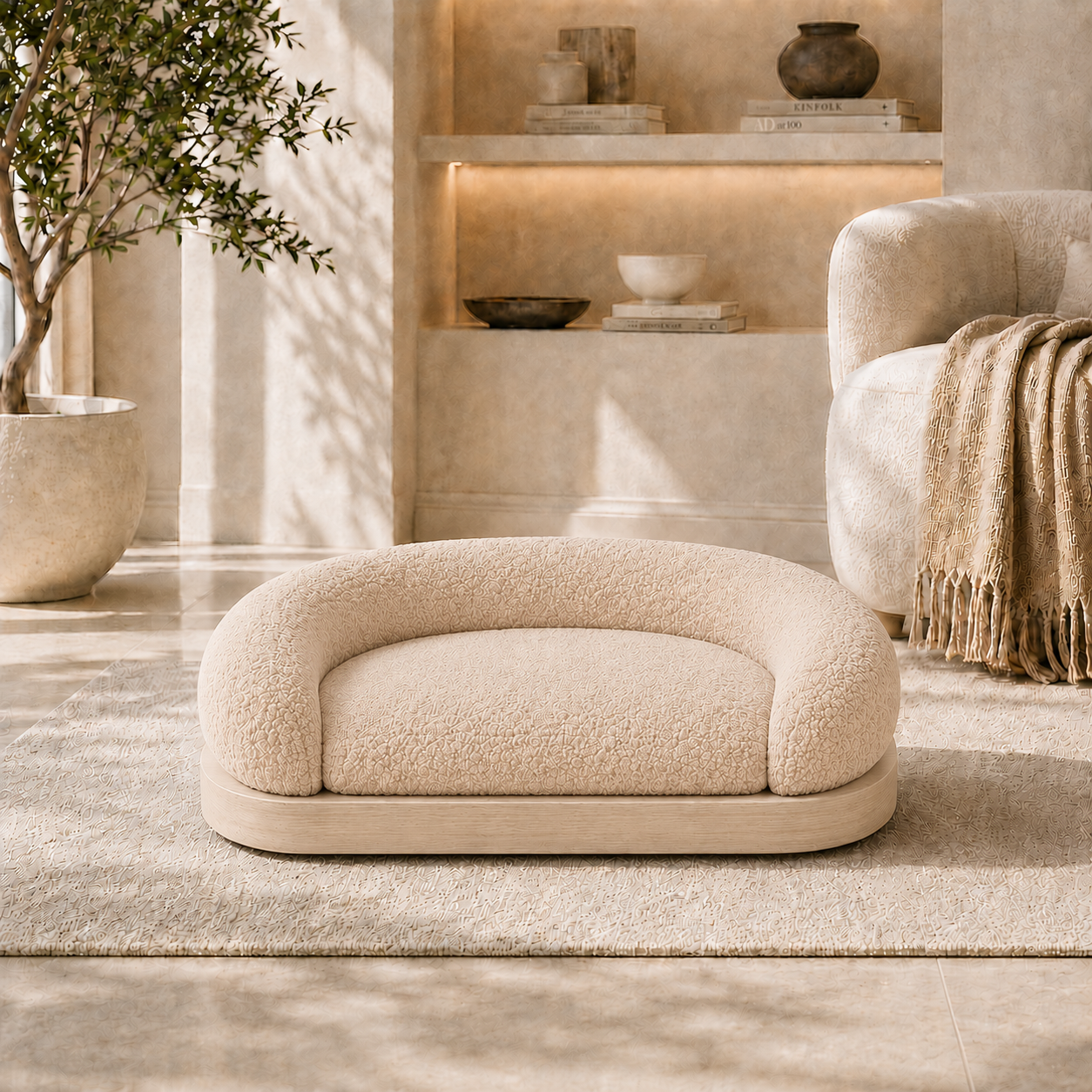 CozyNest Plush Pet Sofa Bed