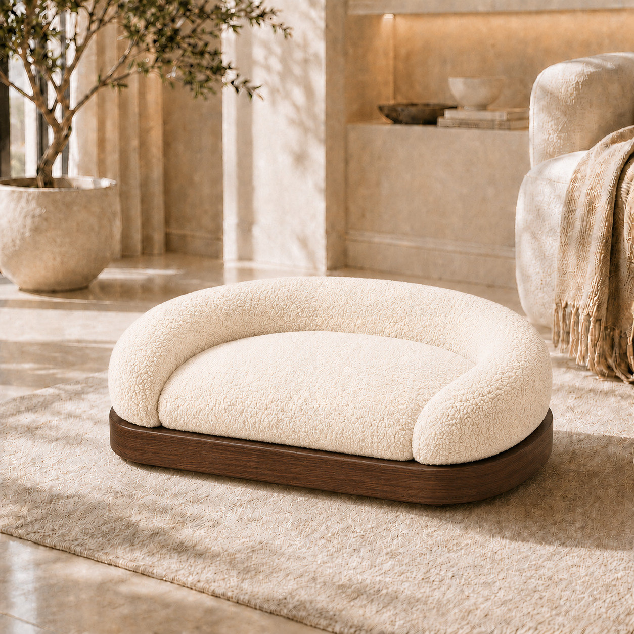 CozyNest Plush Pet Sofa Bed