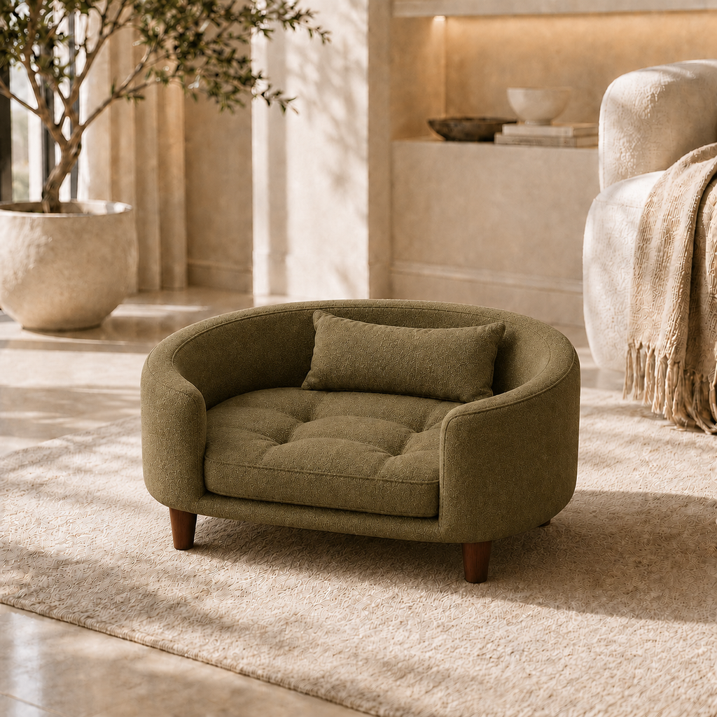 Haven Round Elevated Pet Bed