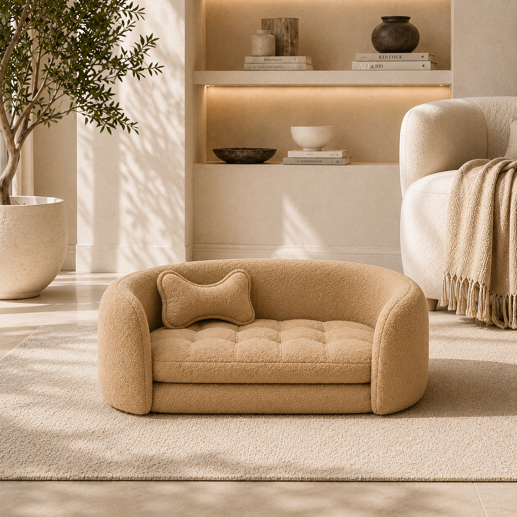 CozyCloud Plush Pet Sofa Bed