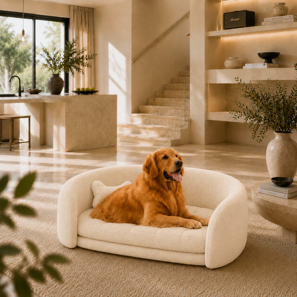 CozyCloud Plush Pet Sofa Bed