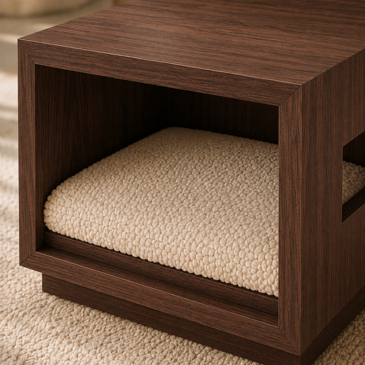 Modern Wooden Pet House Bedside Table