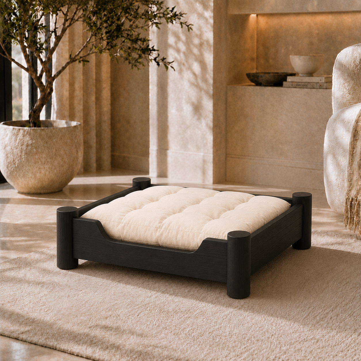 Scandinavian Wooden Pet Bed