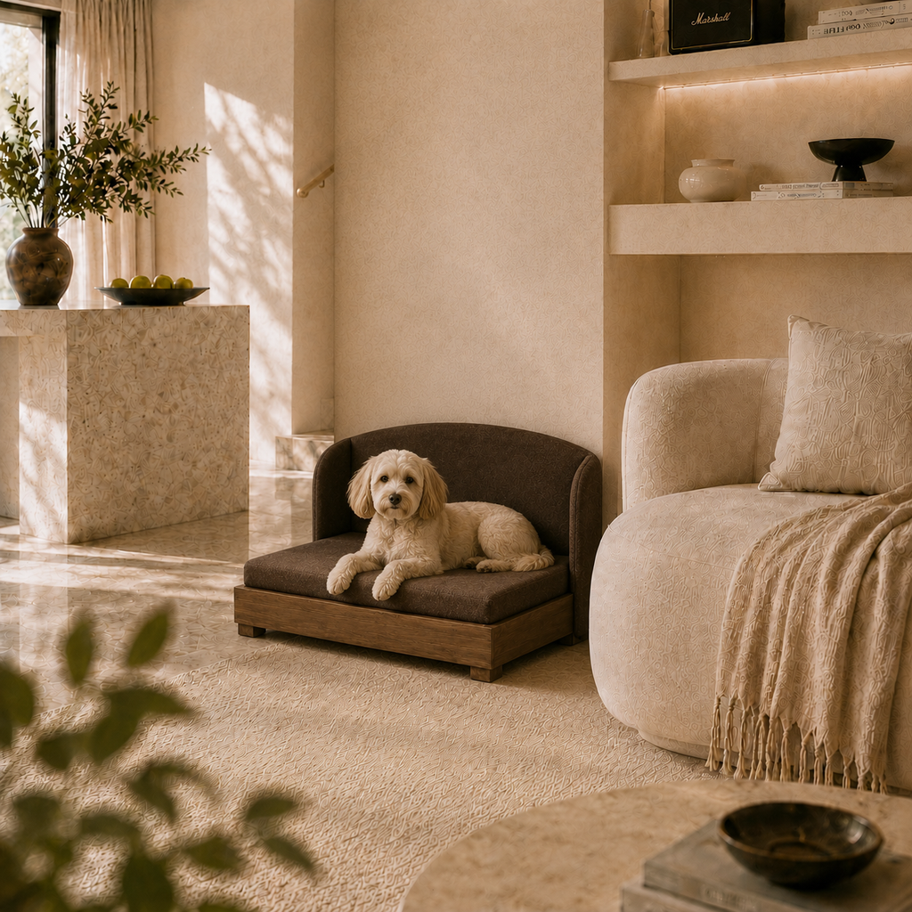 Modern Wooden Sofa Pet Bed