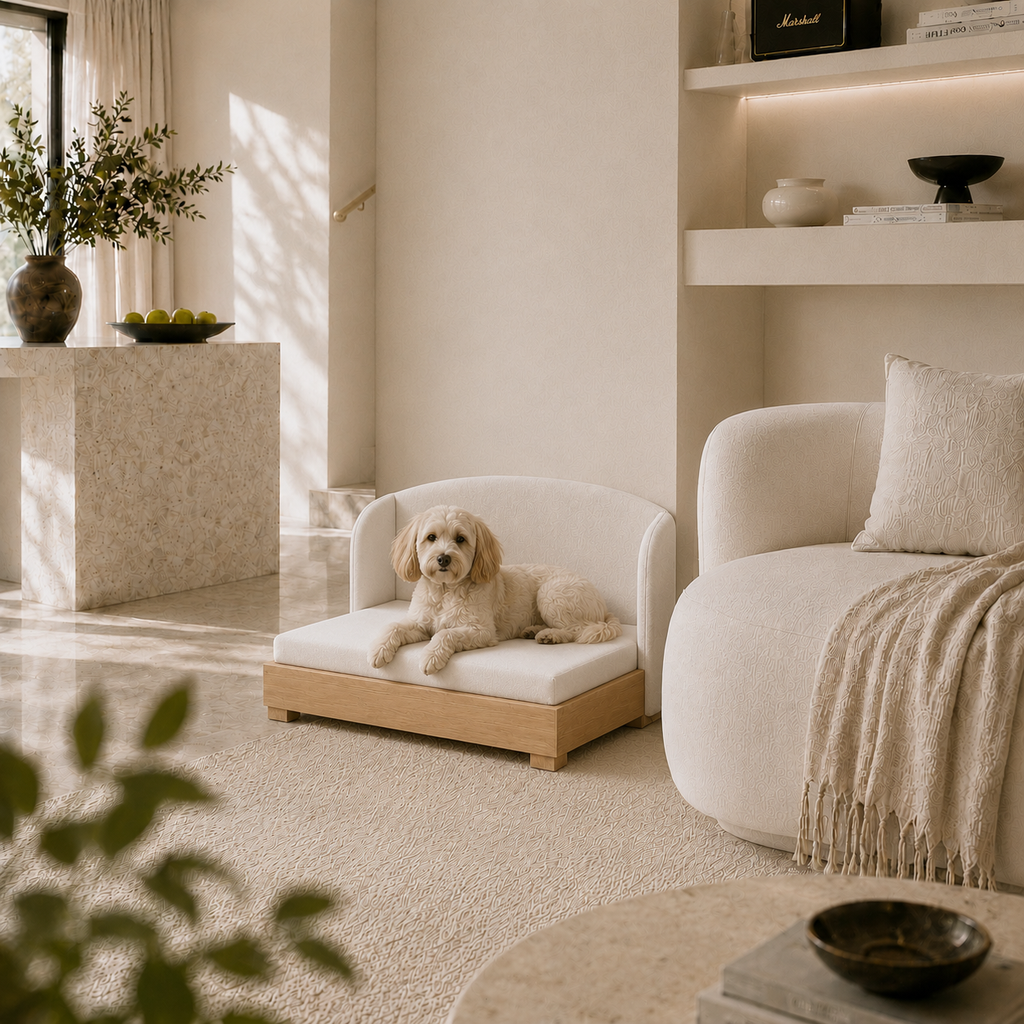 Modern Wooden Sofa Pet Bed