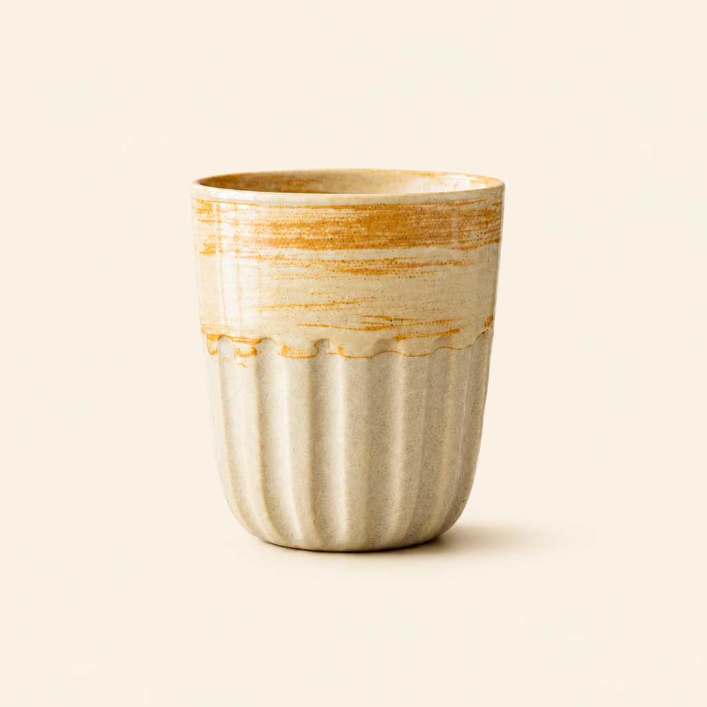 Coffee Brown Retro Ceramic Espresso Mug
