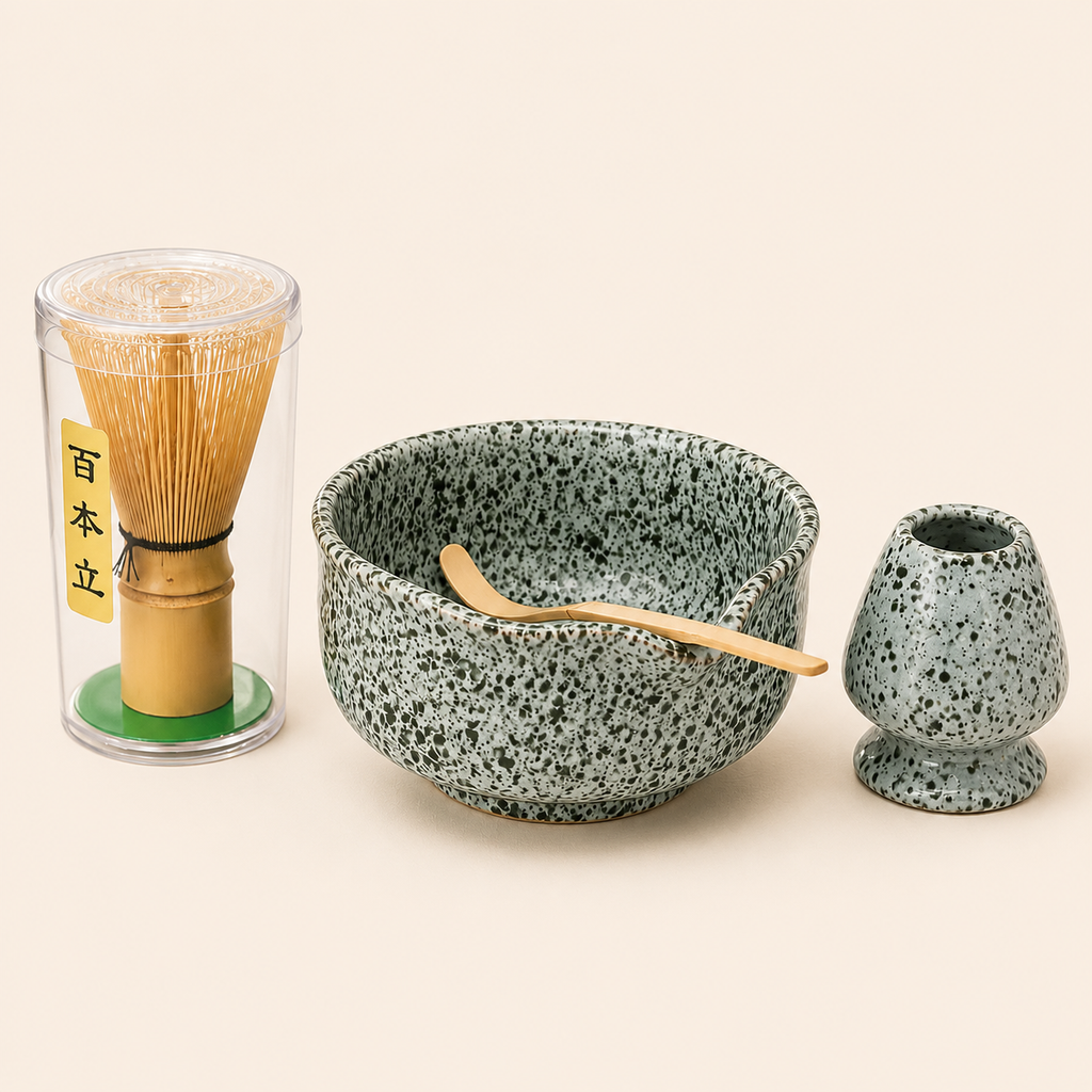 Sage Green Matcha Essentials Set (4 Pieces)
