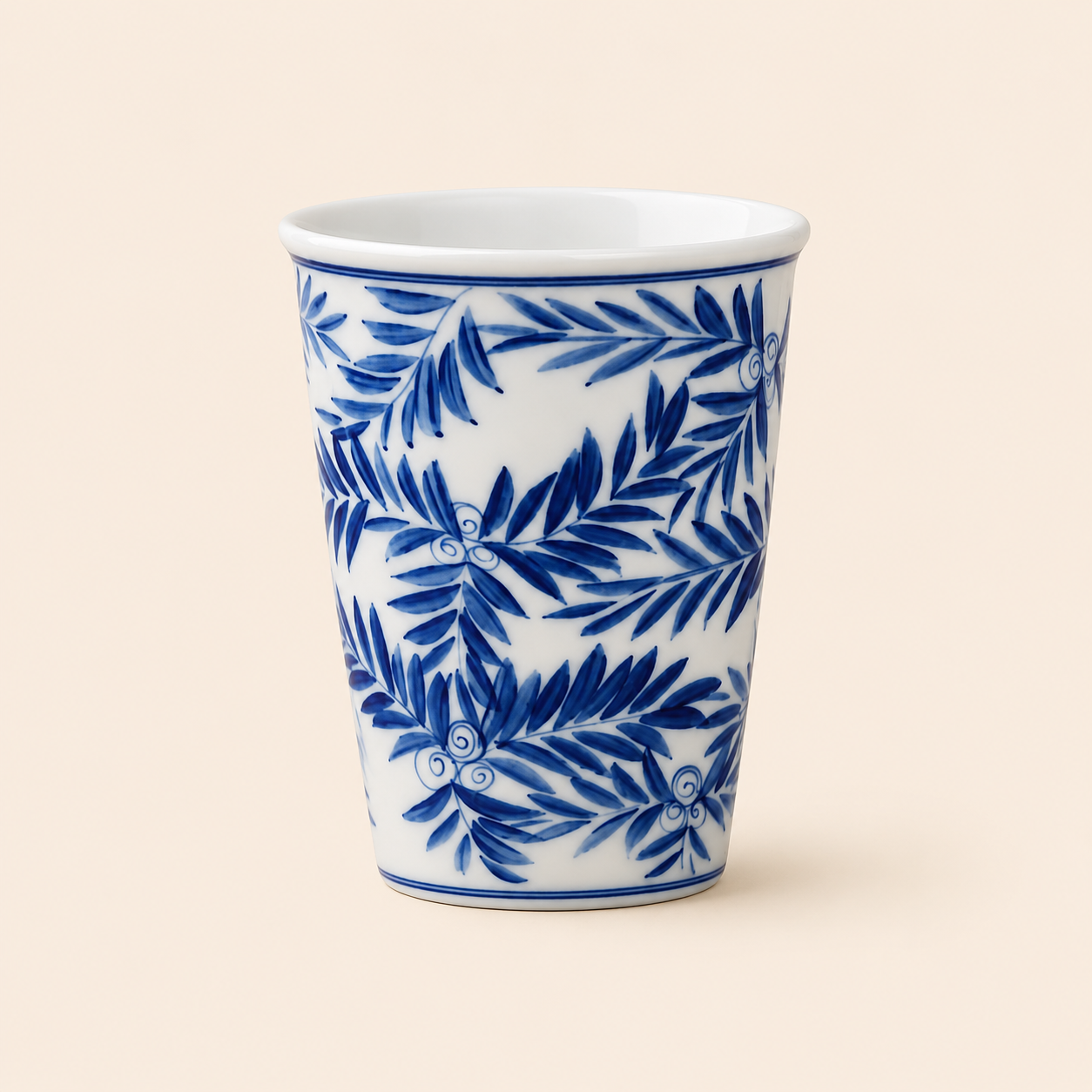 Bamboo palm Porcelain Cup