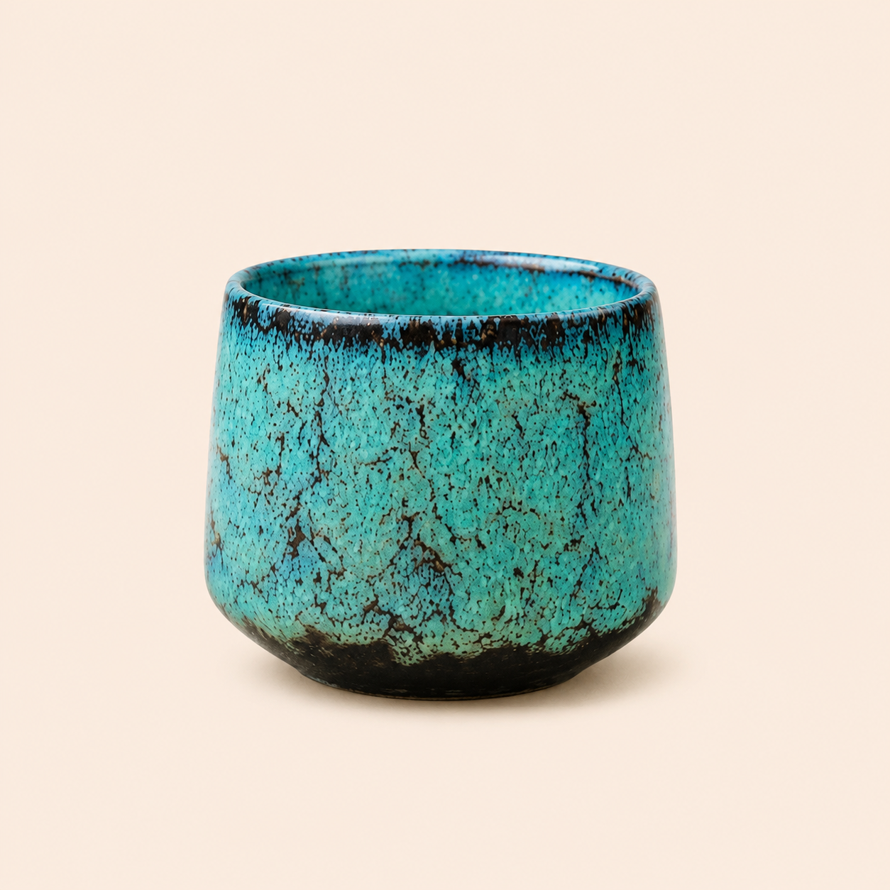 Green Japandi Ceramic Espresso Cup