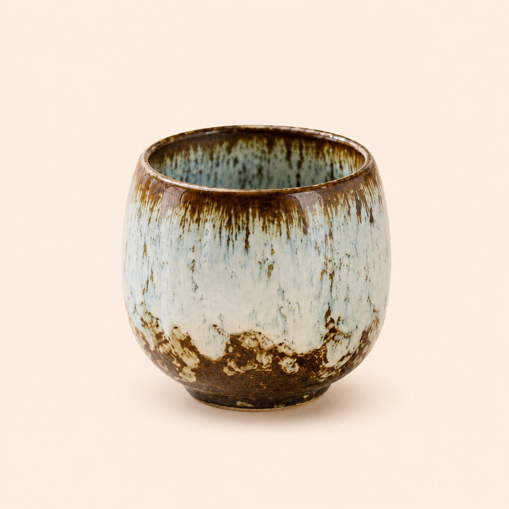 Abbracc Handleless Ceramic Tea Cup Green