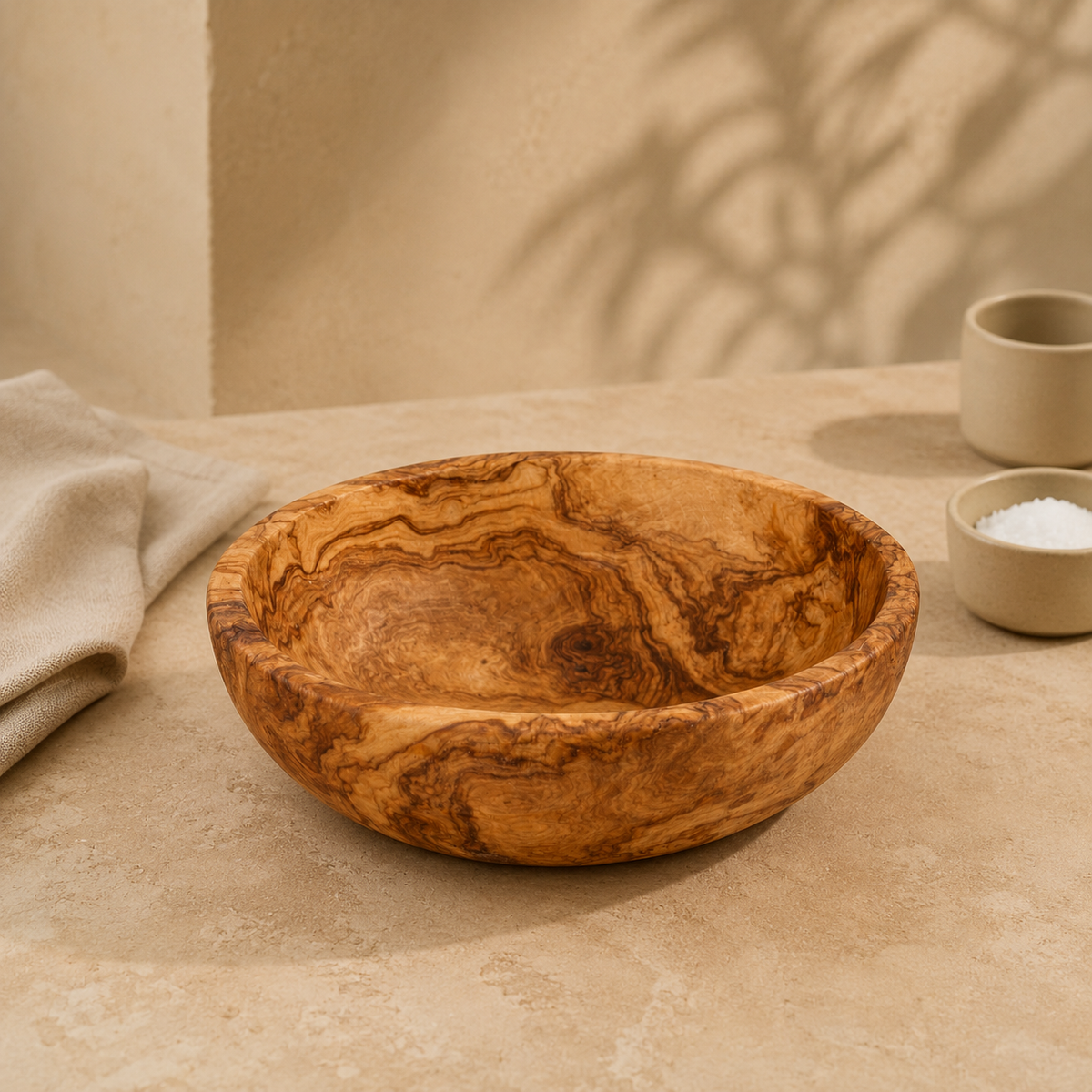 Olive Wood Salad Bowl