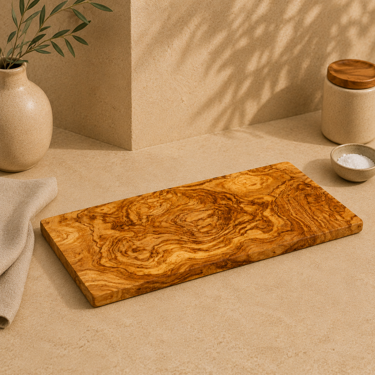 Olive Wood Rectangular Board