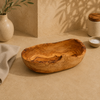 Olive Wood Rustic Fruit Basket