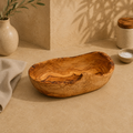 Olive Wood Rustic Fruit Basket