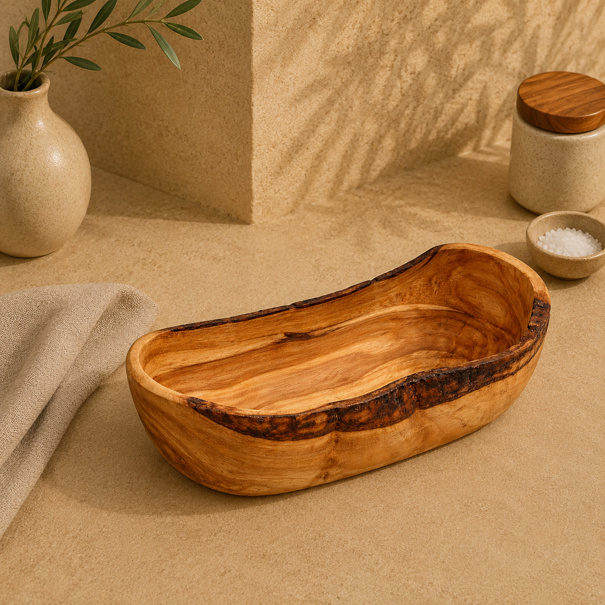 Olive Wood Fruit Bowl