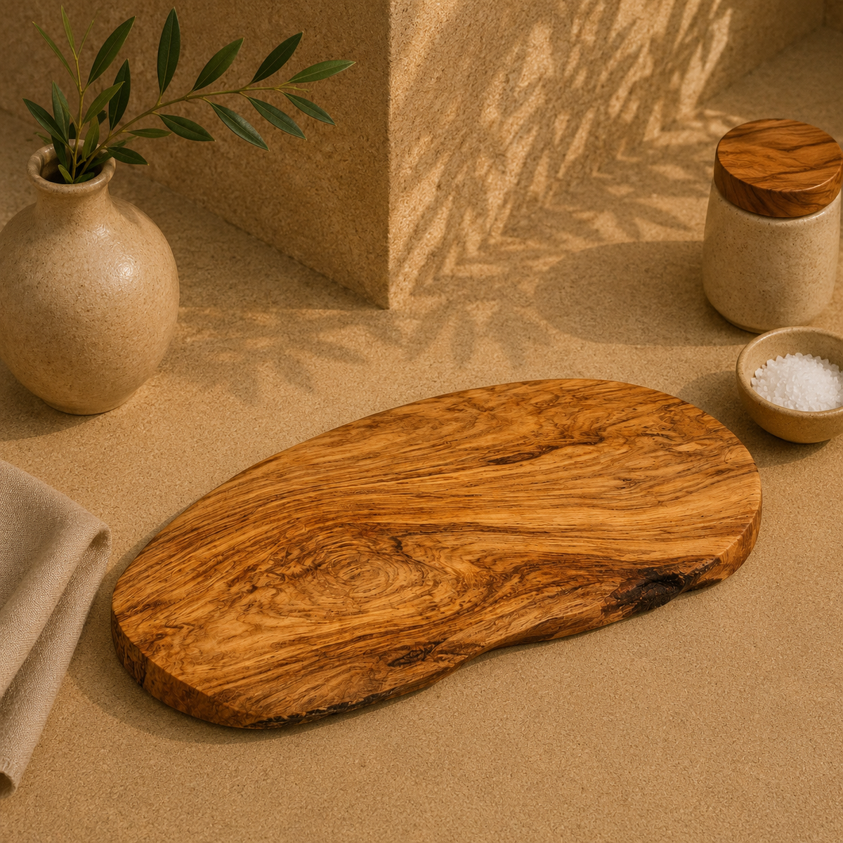 Olive Wood Chopping Board Shapless