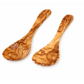 OLIVE WOOD SALAD SERVER (SPOON+FORK) 30CM