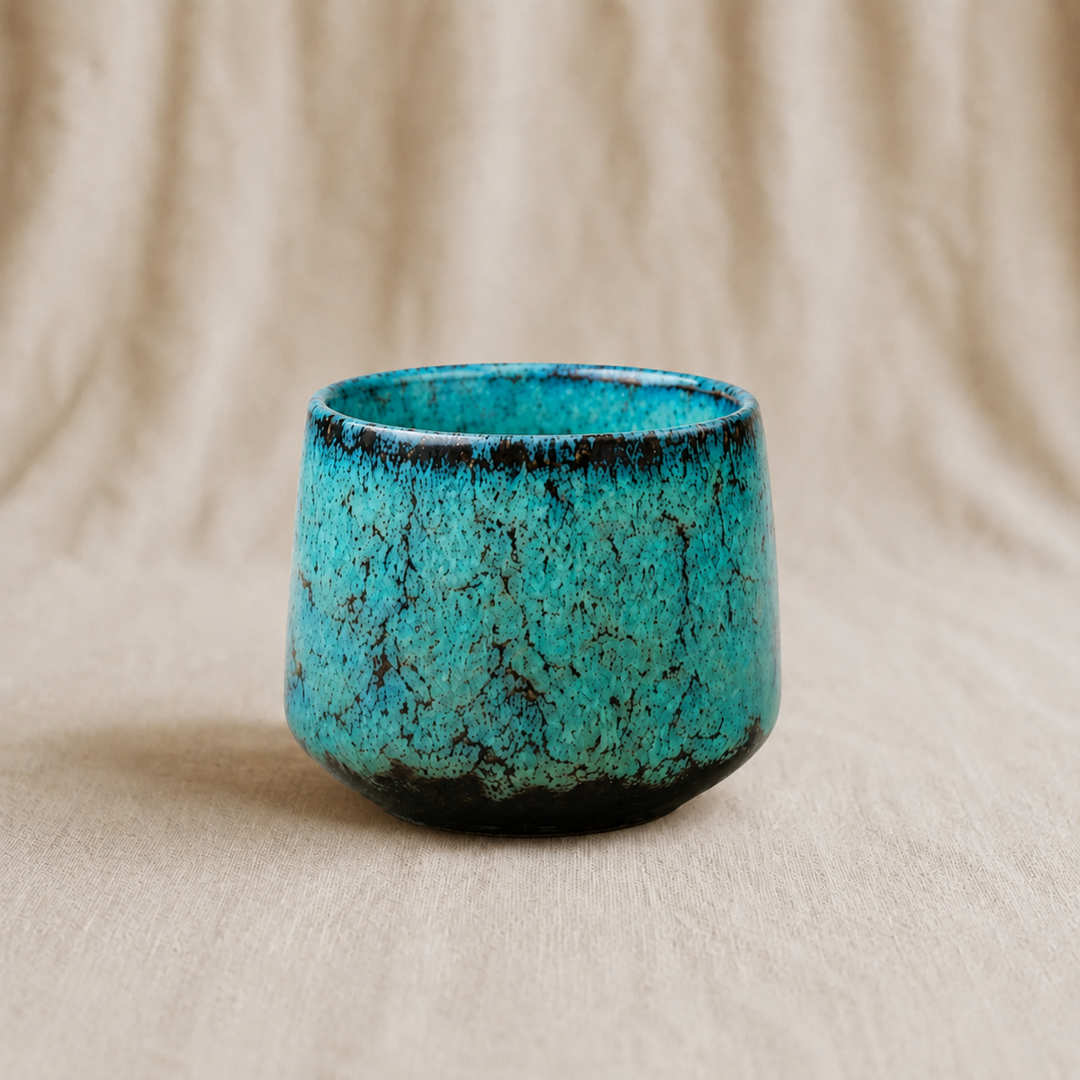 Green Japandi Ceramic Espresso Cup