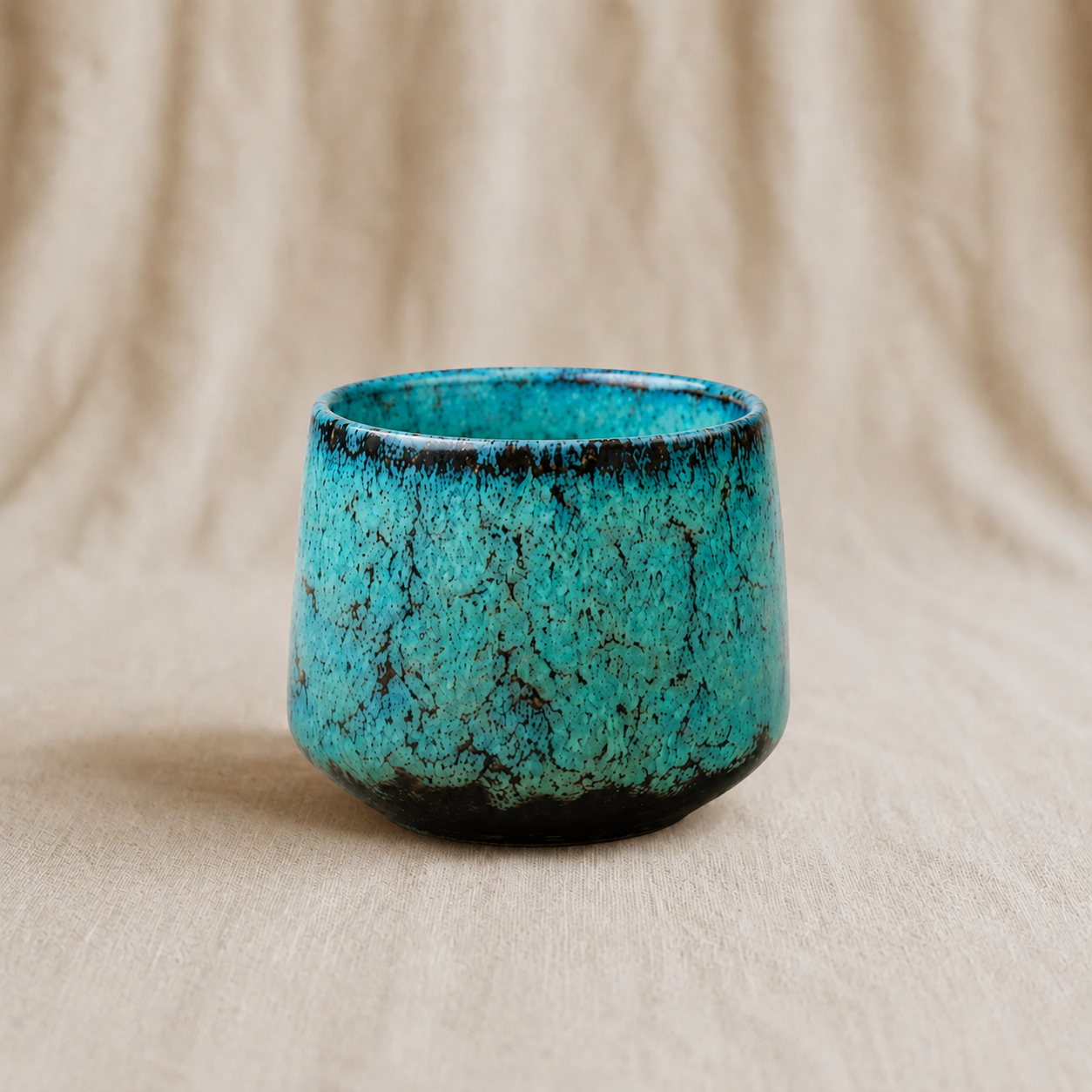 Green Japandi Ceramic Espresso Cup