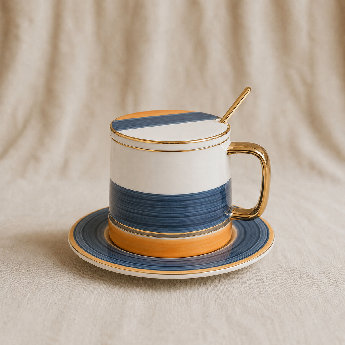 Haidian Blue Breakfast Cup