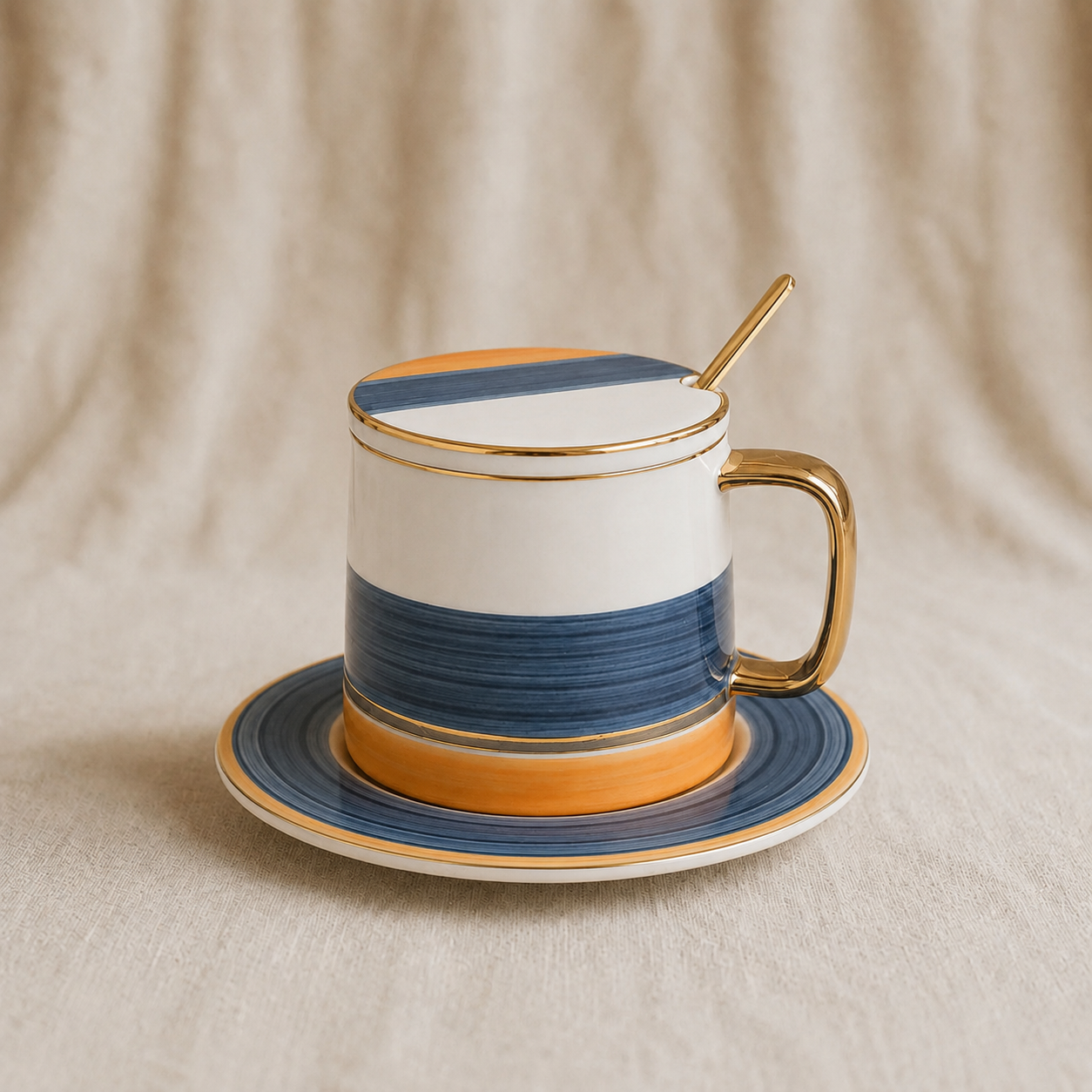 Haidian Blue Breakfast Cup