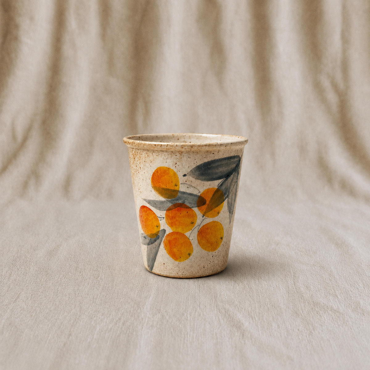 Handmade Apricot Medium Cup