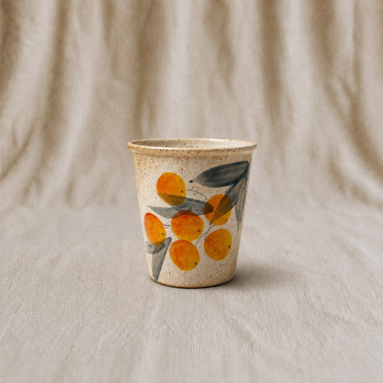 Handmade Apricot Medium Cup