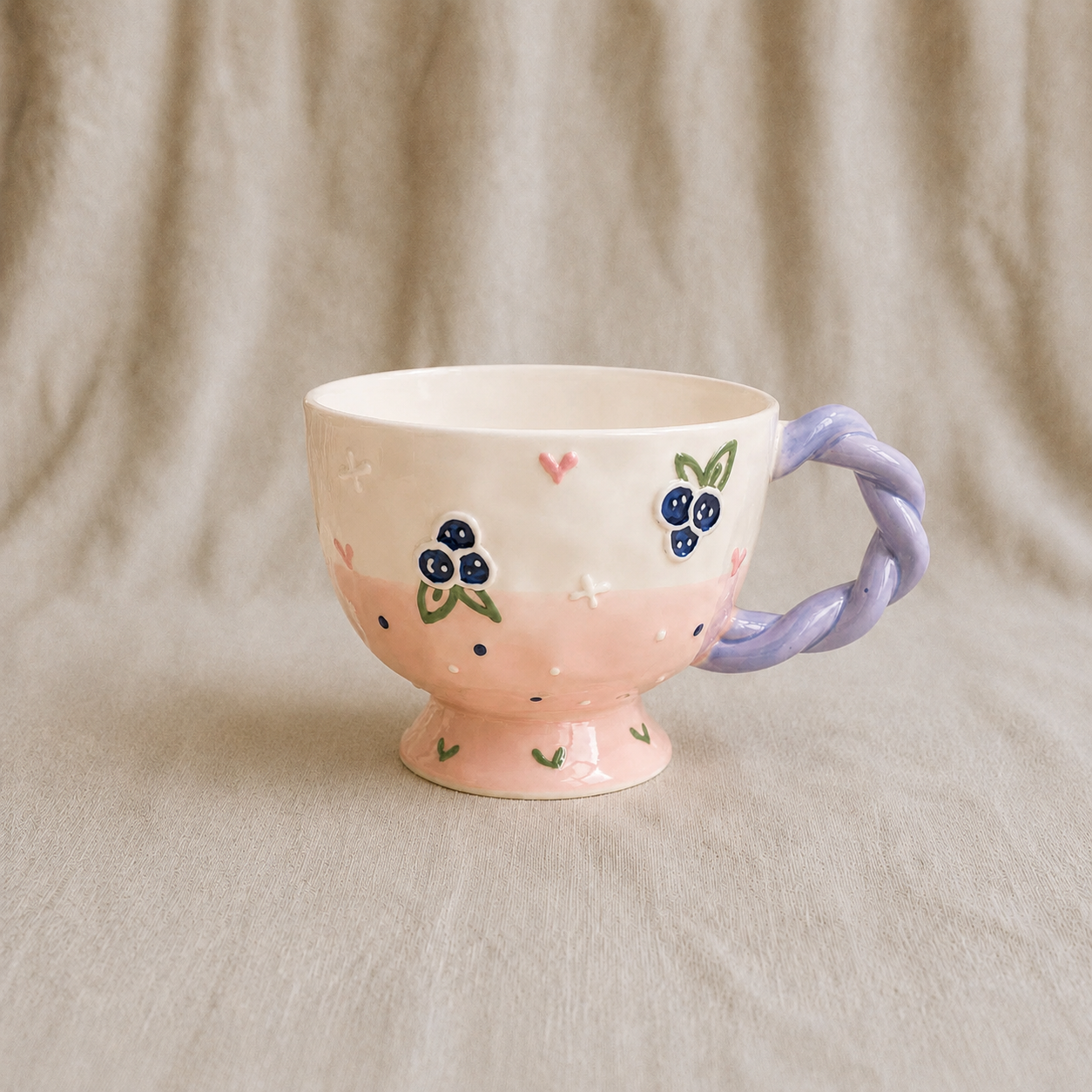 Handmade Blueberry Breakfast Cup