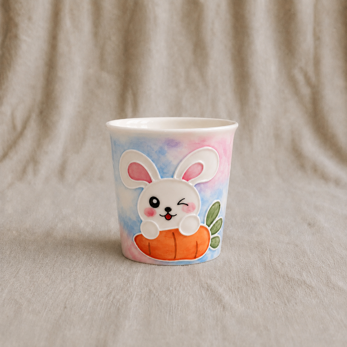 Handmade Carrot Bunny Mini Cup