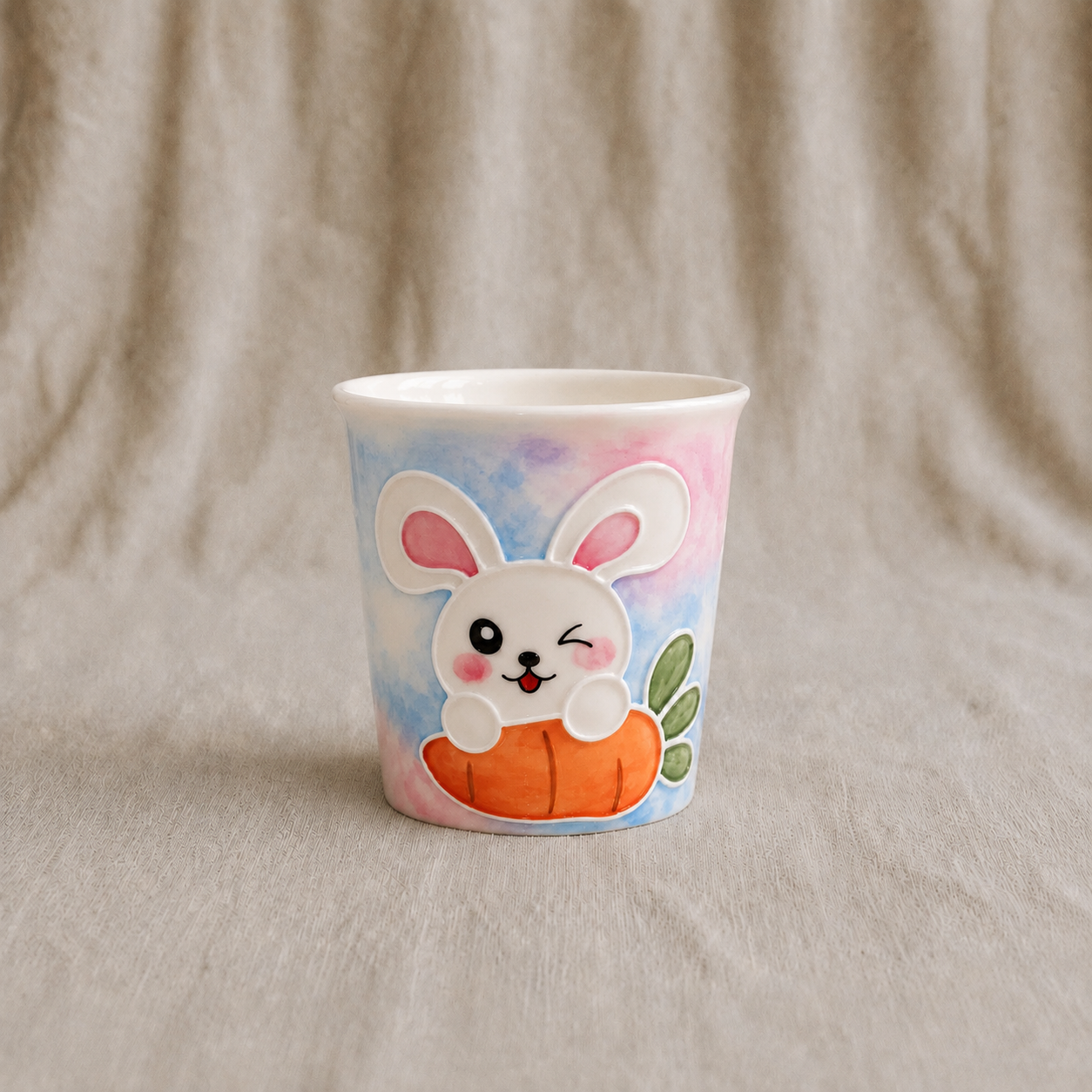 Handmade Carrot Bunny Mini Cup