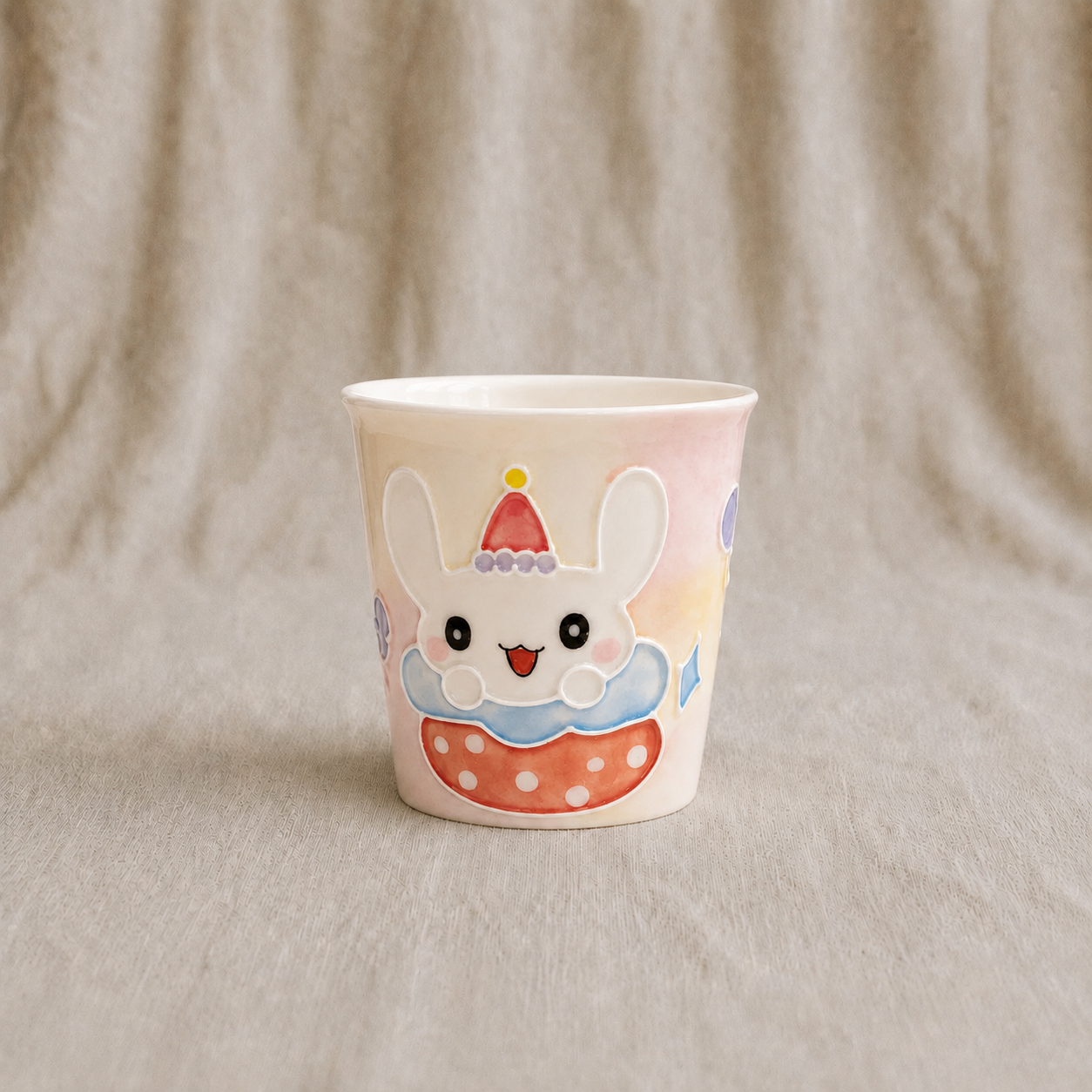 Handmade Circus Bunny Mini Cup