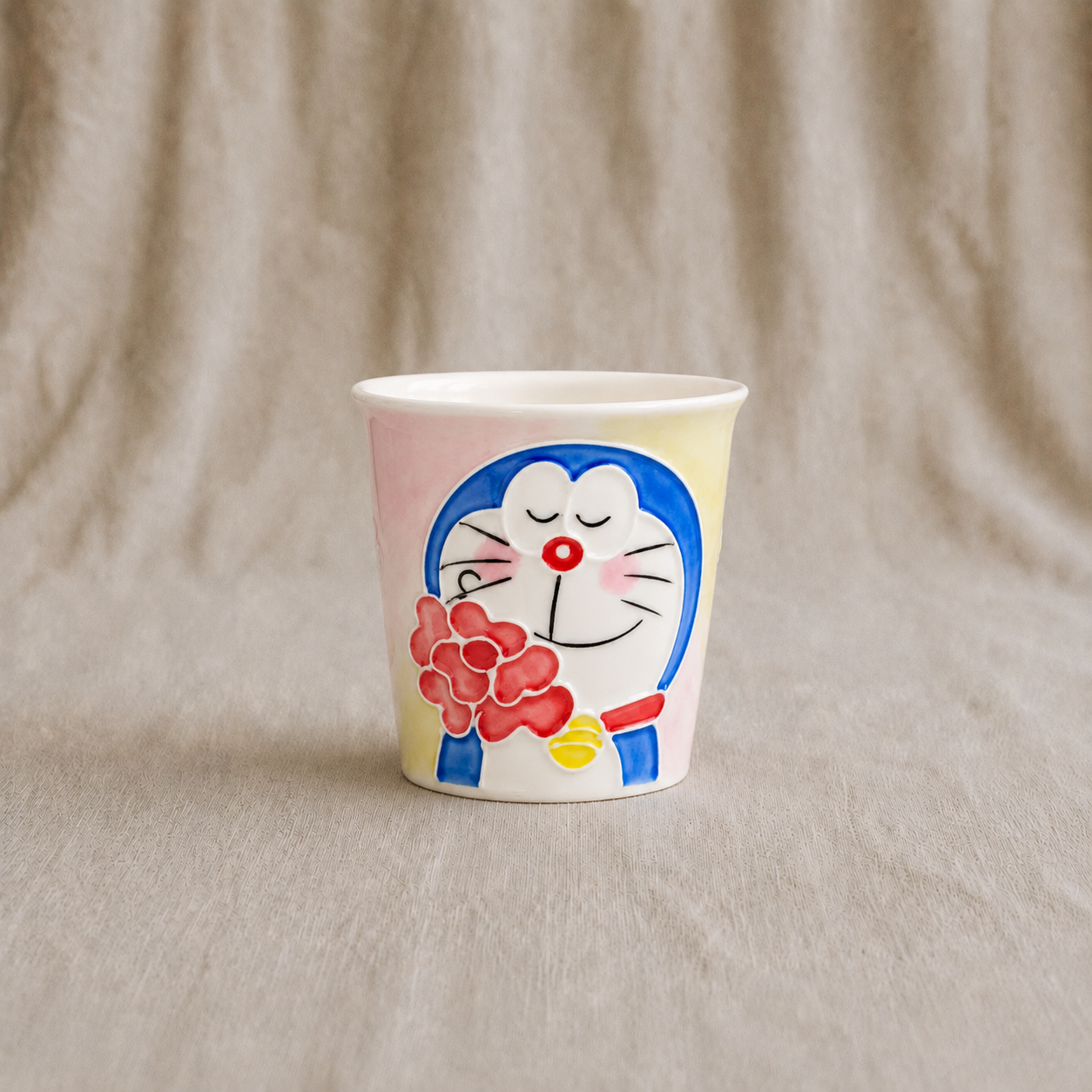 Handmade Doraemon Rose Mini Cup