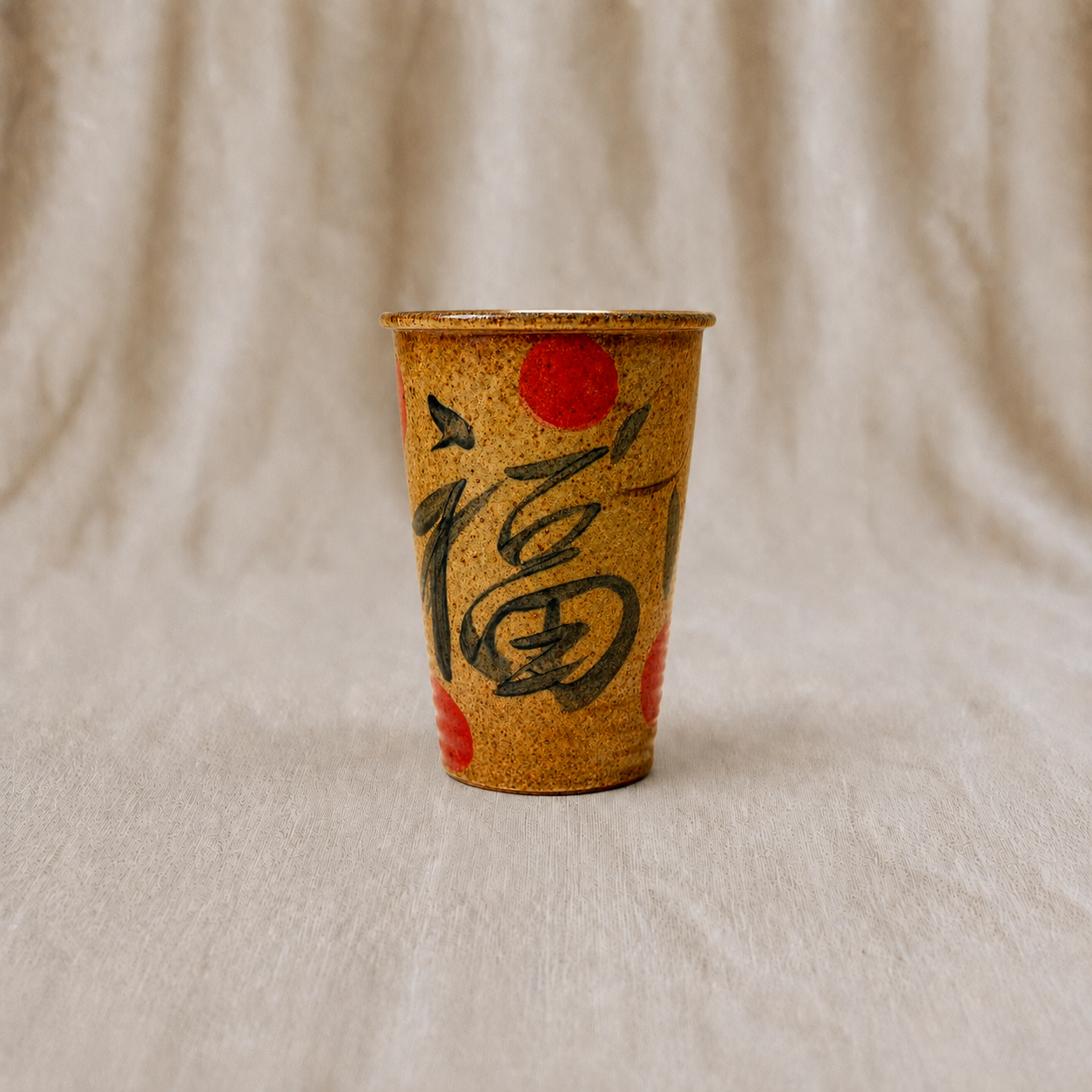 Handmade Good Fortune Large Cup