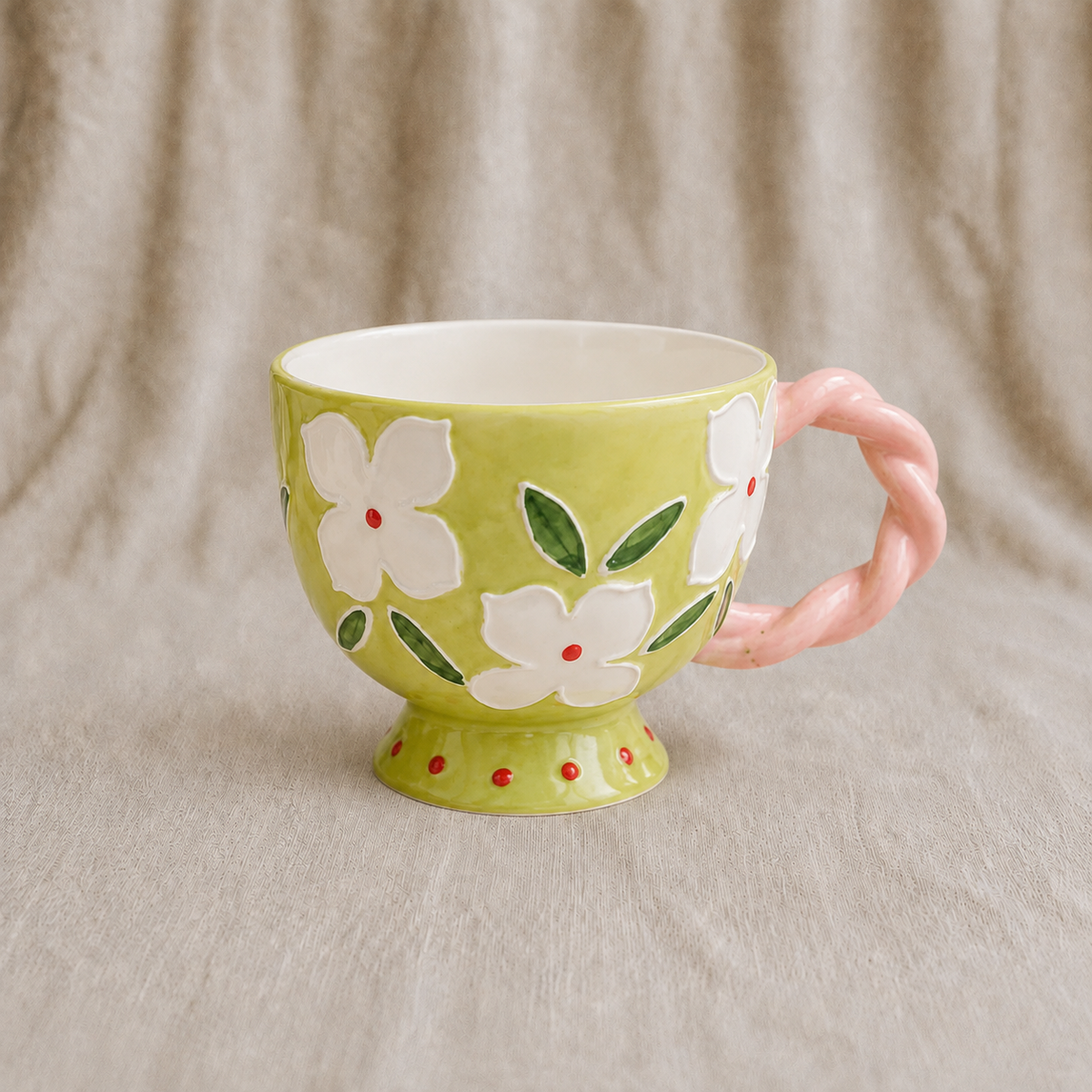 Handmade Jasmine Breakfast Cup