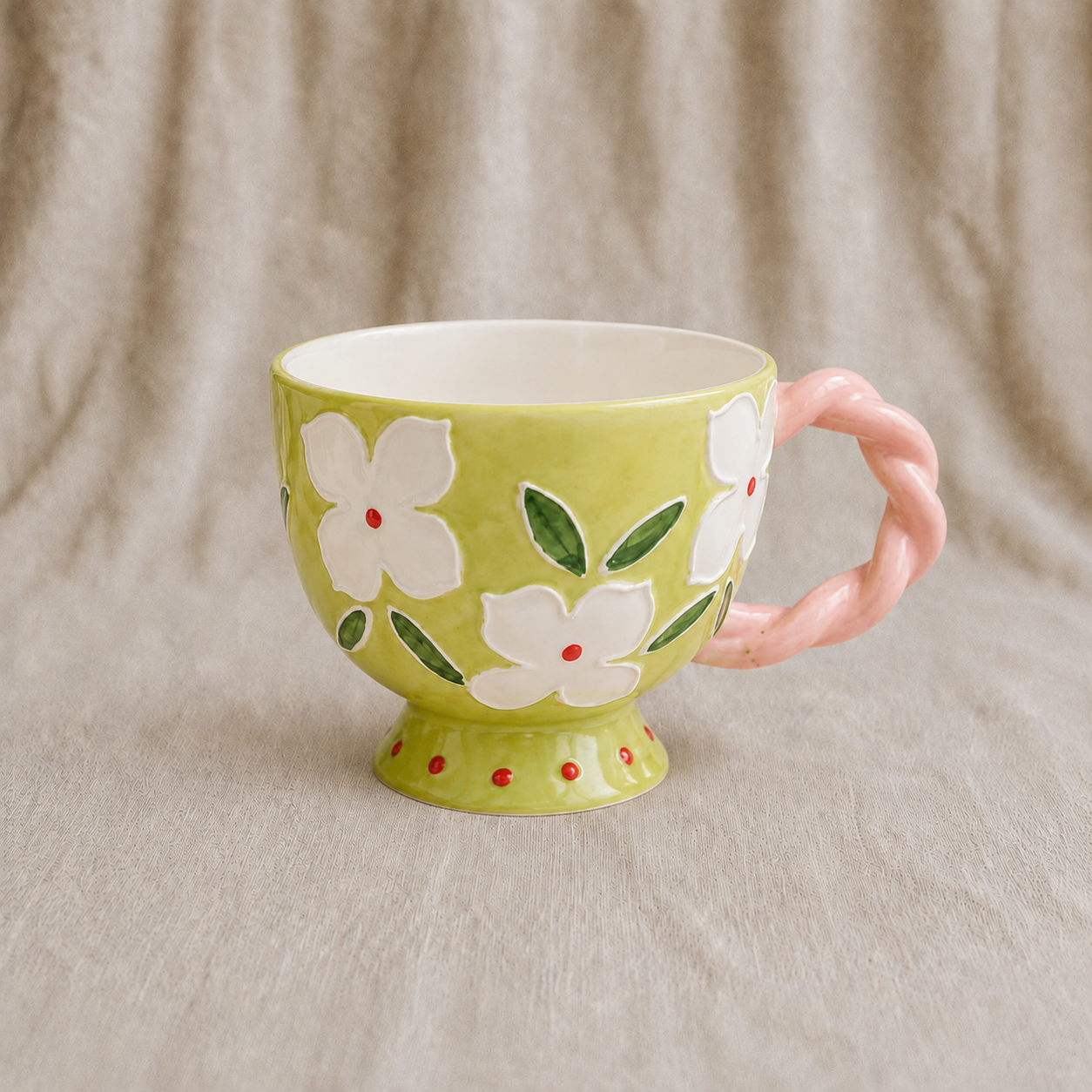 Handmade Jasmine Breakfast Cup