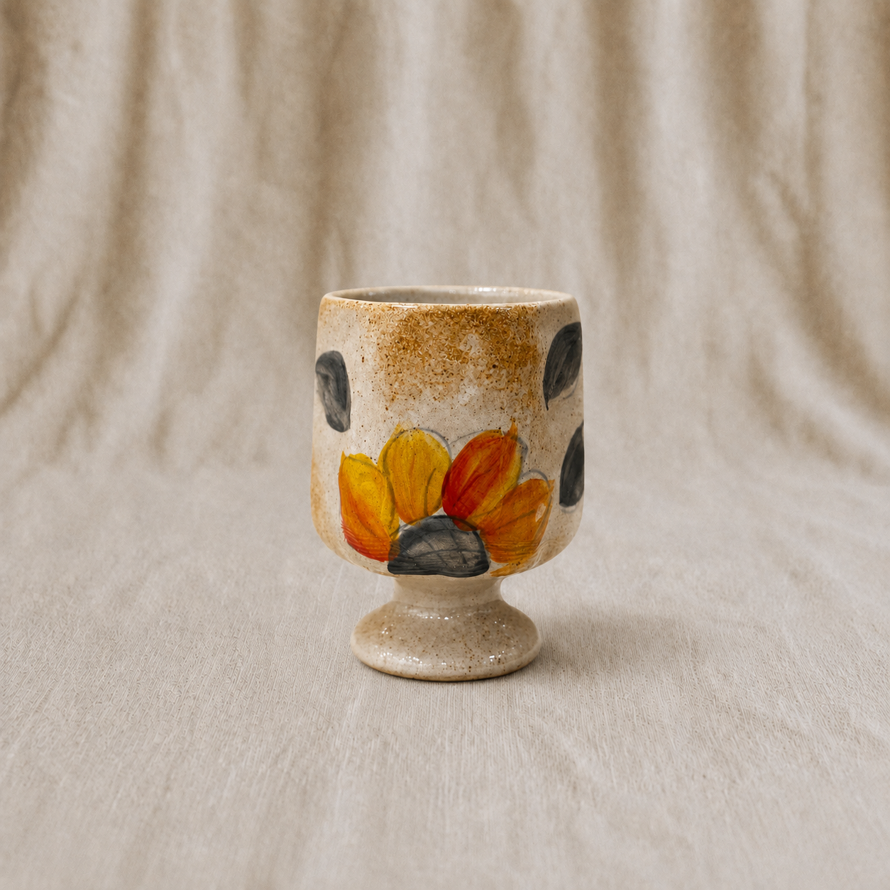 Handmade Sunflower Goblet