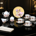 Refinement Porcelain Coffee Set (12 Piece) - 18K GOLD