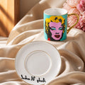 Andy Warhol Marilyn Monroe Espresso Cup & Saucer (90ml) - 18K Gold