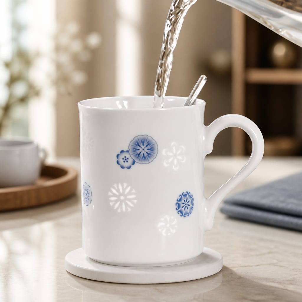 Bless Series Blue Mug Set 4 pcs