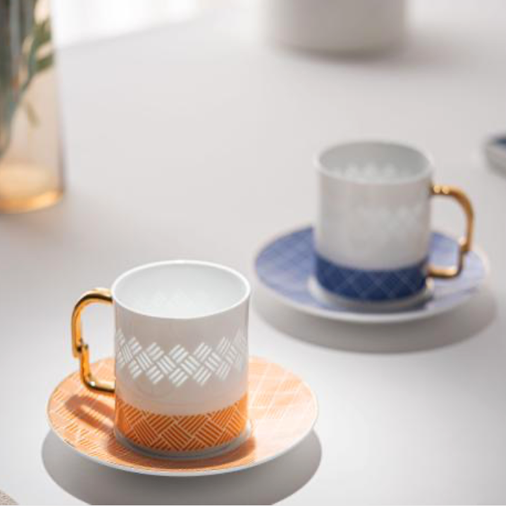 Dawn to Dusk Linglong Porcelain Mug Set