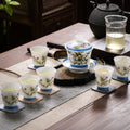 Convivial Porcelain Gaiwan Tea Set (8 Pcs)