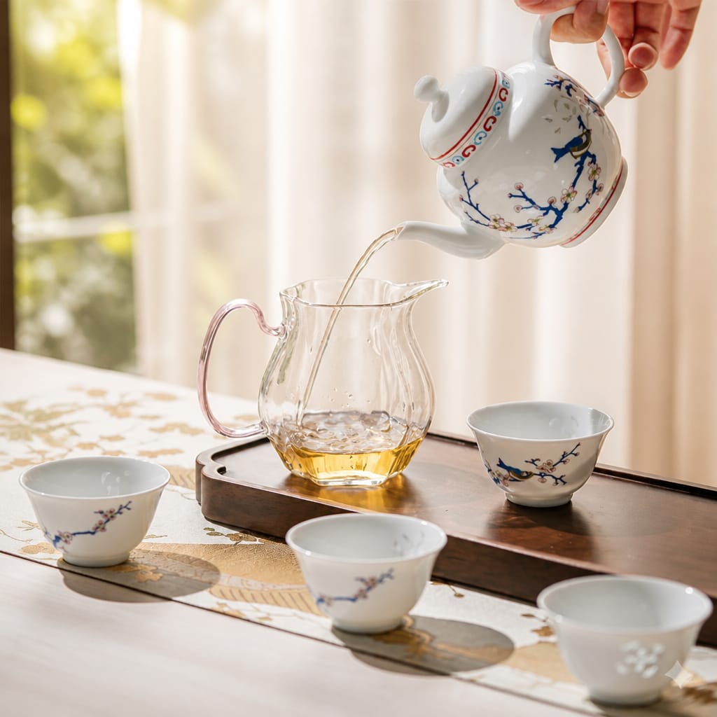 Gaiety Porcelain Tea Set (8 Pcs)