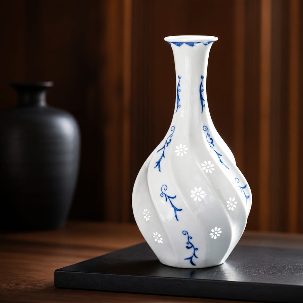Graceful Linglong Porcelain Vase