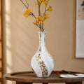 Wriggle Linglong Porcelain Vase with -18K Gold