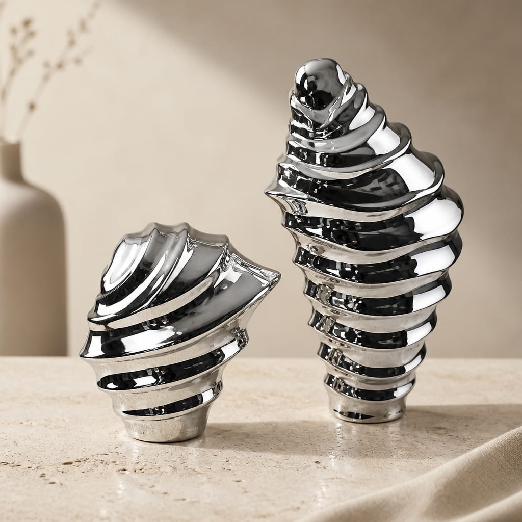 Shell Porcelain Ornament Set