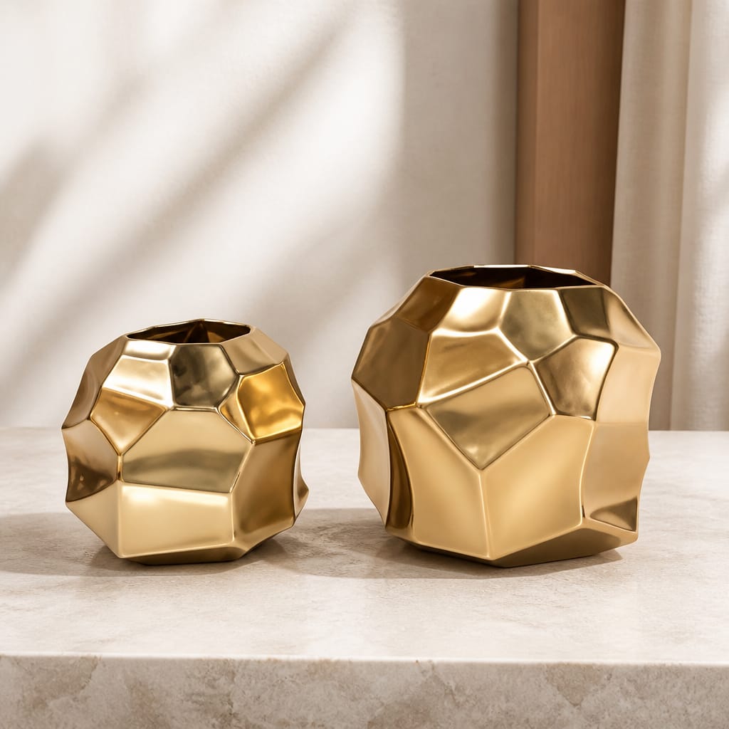 Rhombus Porcelain Ornament Set